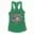 Straight Outta Trichy Women's Racerback Tank in Solid Kelly Green Color